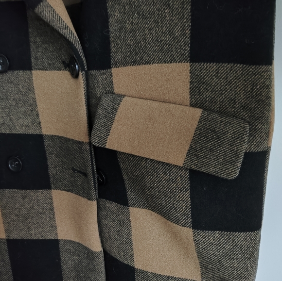 Abercrombie & Fitch checked wool blend coat - Picture 5 of 7